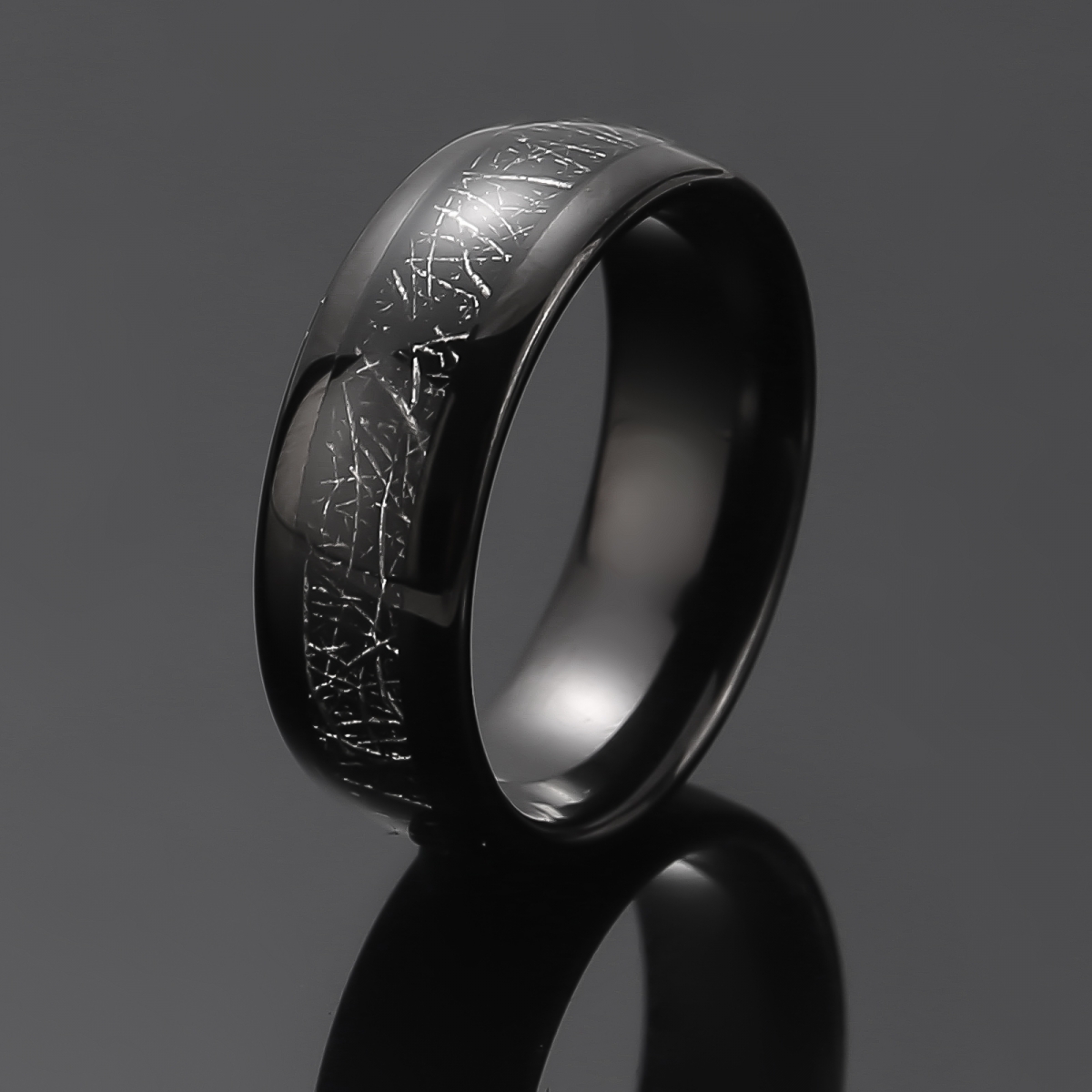 Tungsten Carbide Black Ring US$5.2/PC-NORSECOLLECTION- Viking Jewelry,Viking Necklace,Viking Bracelet,Viking Rings,Viking Mugs,Viking Accessories,Viking Crafts