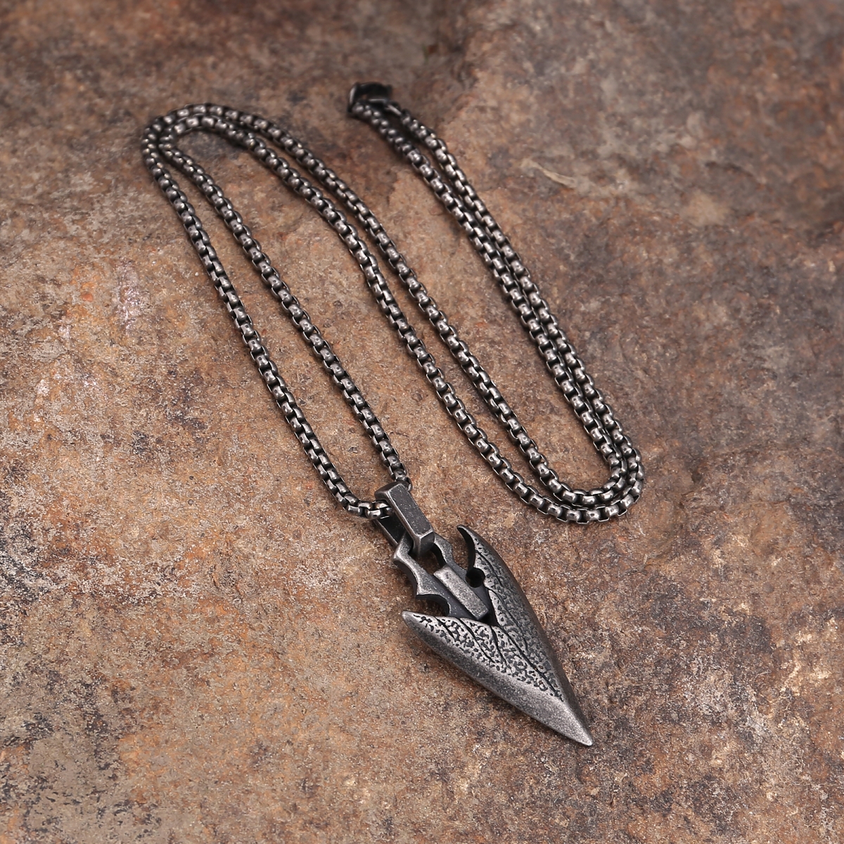 Antique Gungnir Necklace US$3.8/PC-NORSECOLLECTION- Viking Jewelry,Viking Necklace,Viking Bracelet,Viking Rings,Viking Mugs,Viking Accessories,Viking Crafts
