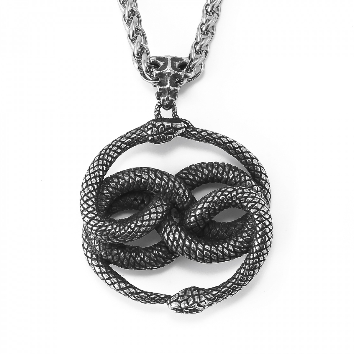 Snake Open Design Necklace US$3.5/PC-NORSECOLLECTION- Viking Jewelry,Viking Necklace,Viking Bracelet,Viking Rings,Viking Mugs,Viking Accessories,Viking Crafts