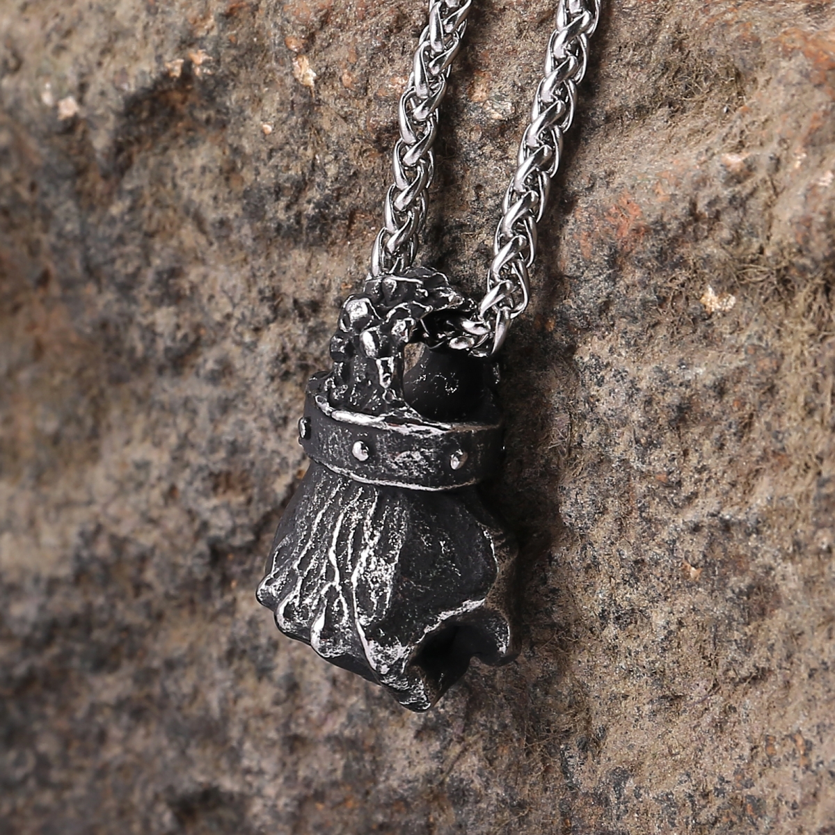 Iron Fist Necklace US$3.5/PC-NORSECOLLECTION- Viking Jewelry,Viking Necklace,Viking Bracelet,Viking Rings,Viking Mugs,Viking Accessories,Viking Crafts