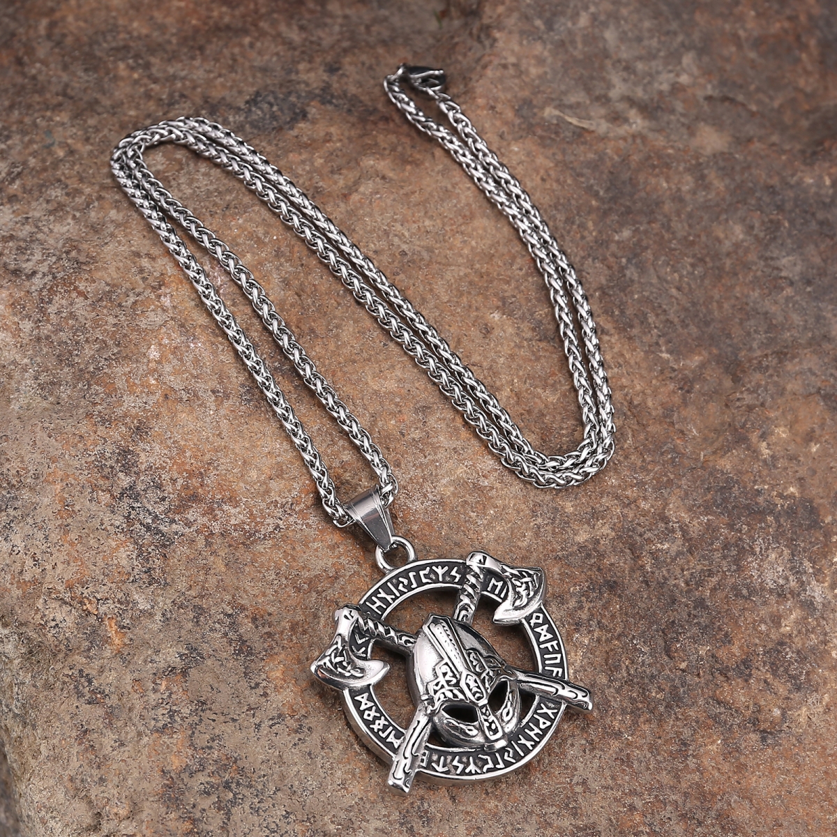 Berserker Necklace US$3/PC-NORSECOLLECTION- Viking Jewelry,Viking Necklace,Viking Bracelet,Viking Rings,Viking Mugs,Viking Accessories,Viking Crafts