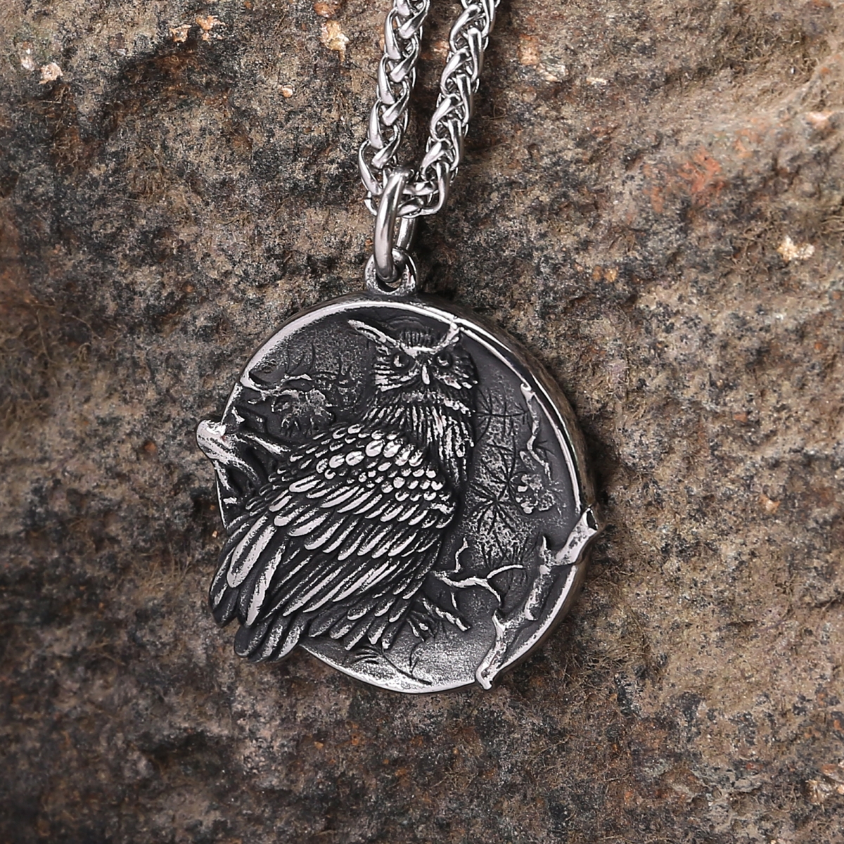Owl Necklace US$3.2/PC-NORSECOLLECTION- Viking Jewelry,Viking Necklace,Viking Bracelet,Viking Rings,Viking Mugs,Viking Accessories,Viking Crafts
