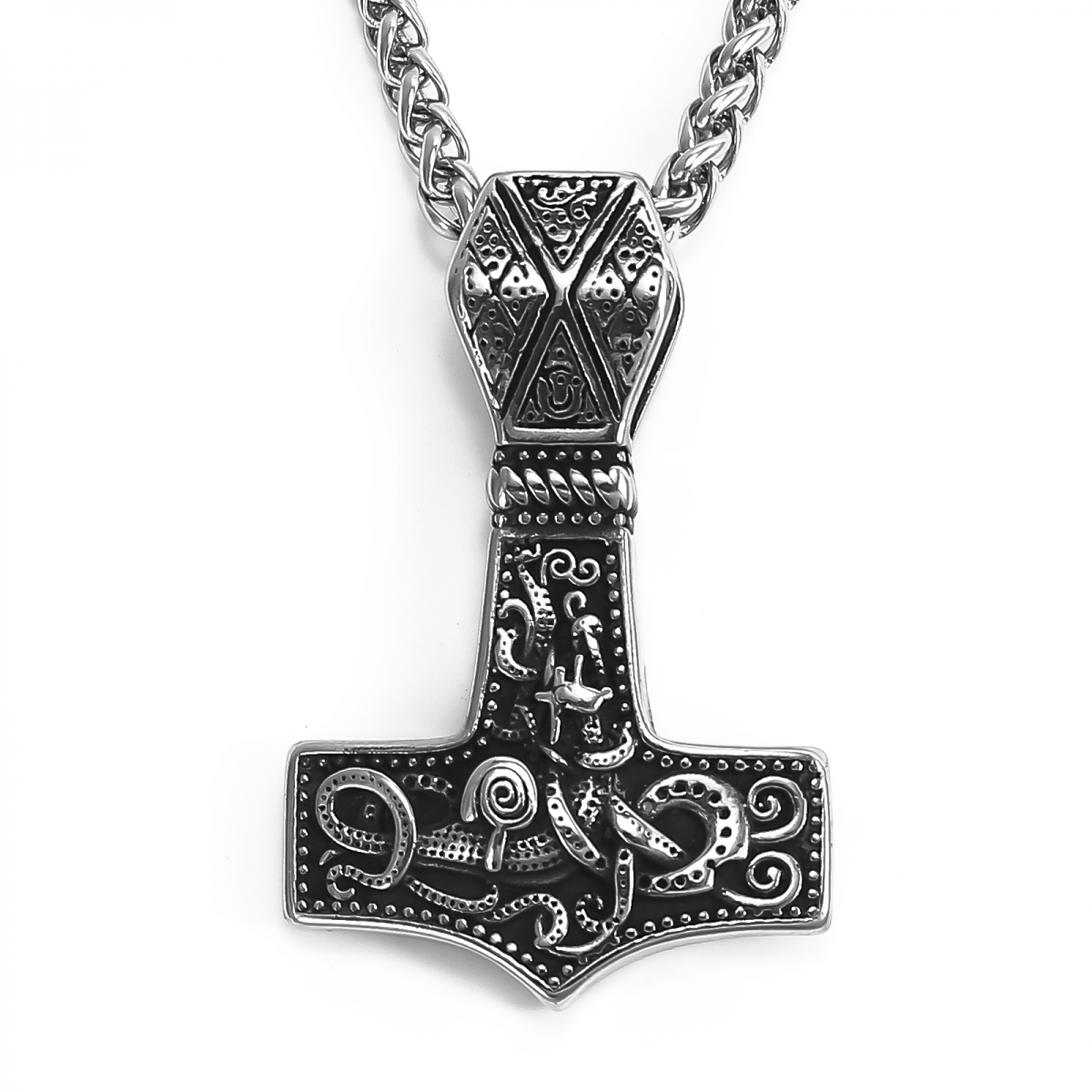 Mjolnir Hammer Necklace US$2.9/PC-NORSECOLLECTION- Viking Jewelry,Viking Necklace,Viking Bracelet,Viking Rings,Viking Mugs,Viking Accessories,Viking Crafts