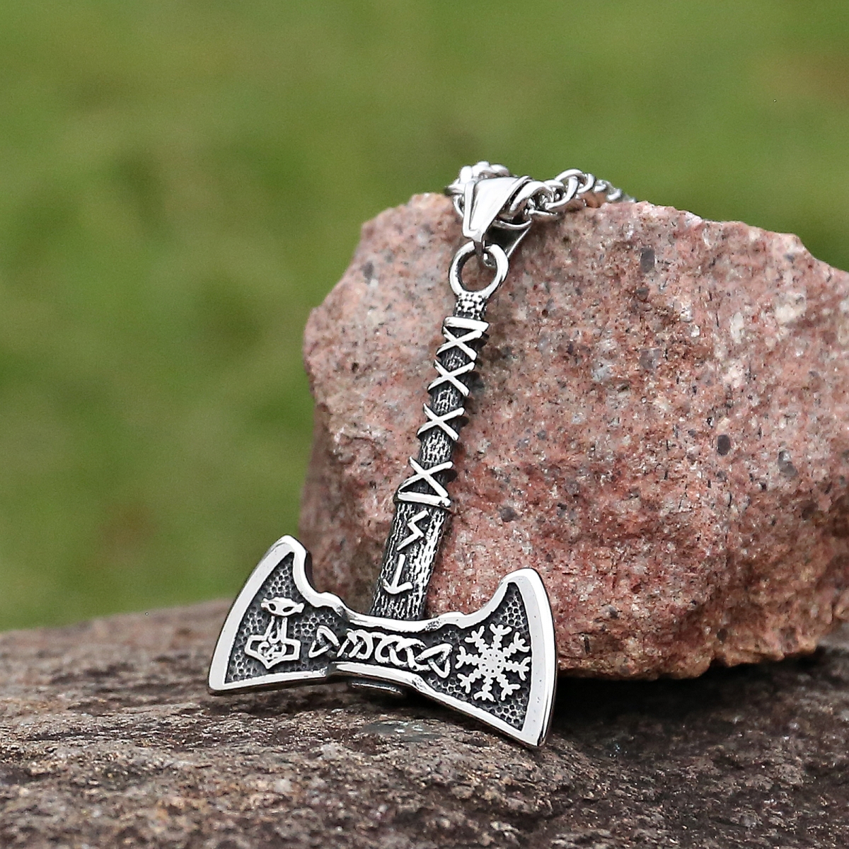 Viking Axe Necklace US$2.9/PC-NORSECOLLECTION- Viking Jewelry,Viking Necklace,Viking Bracelet,Viking Rings,Viking Mugs,Viking Accessories,Viking Crafts