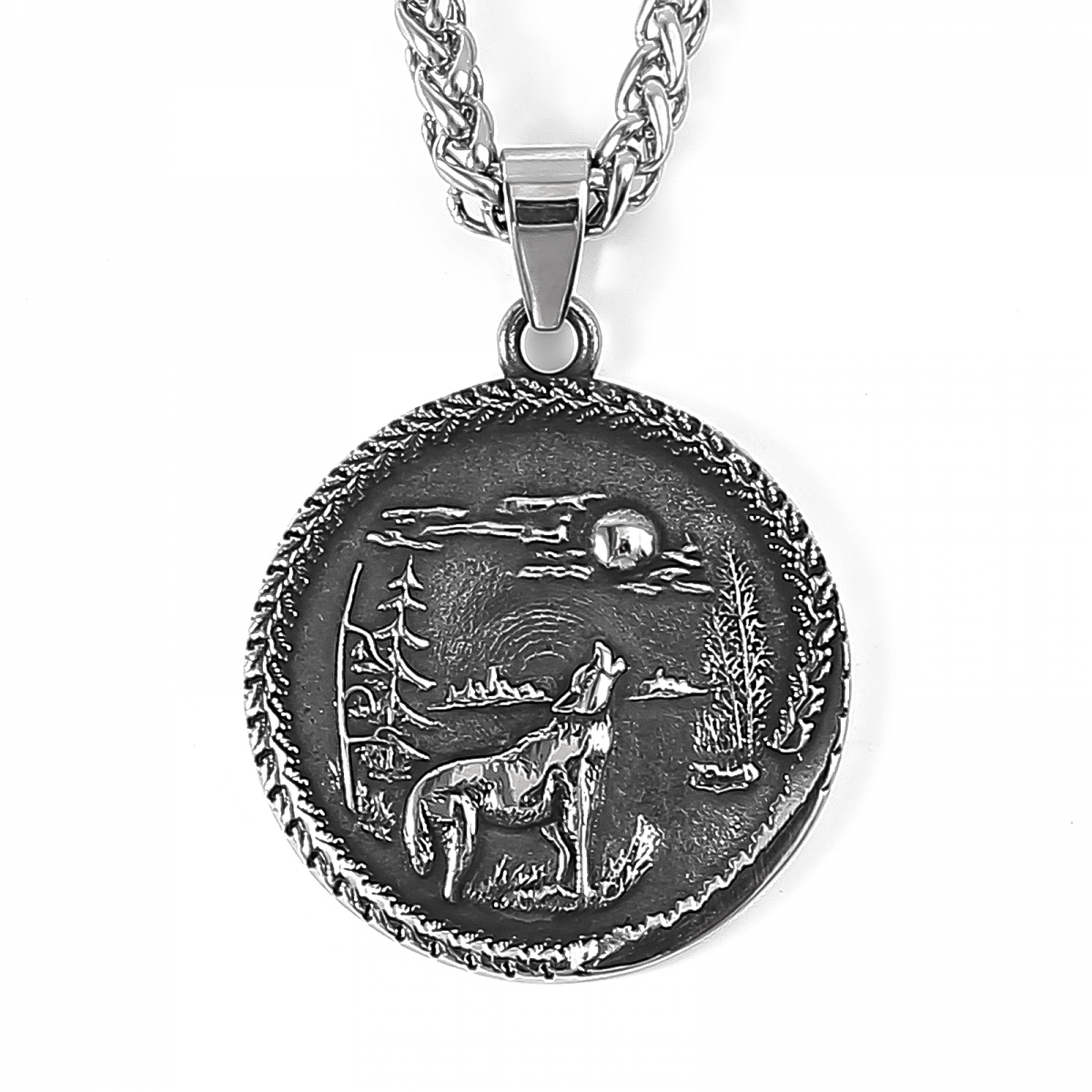 Wolf Necklace US$3.3/PC-NORSECOLLECTION- Vikingsmycken, Vikinghalsband,Vikingarmband,Vikingringar,Vikingmuggar,Vikingtillbehör,Vikinghantverk