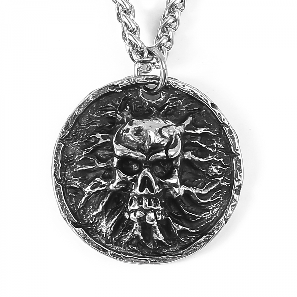 Skull Necklace US$3.2/PC-NORSECOLLECTION- Viking Jewelry,Viking Necklace,Viking Bracelet,Viking Rings,Viking Mugs,Viking Accessories,Viking Crafts