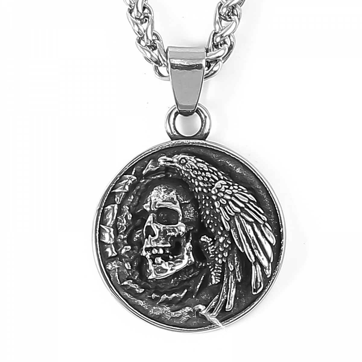 Skull Necklace US$3.2/PC-NORSECOLLECTION- Viking Jewelry,Viking Necklace,Viking Bracelet,Viking Rings,Viking Mugs,Viking Accessories,Viking Crafts