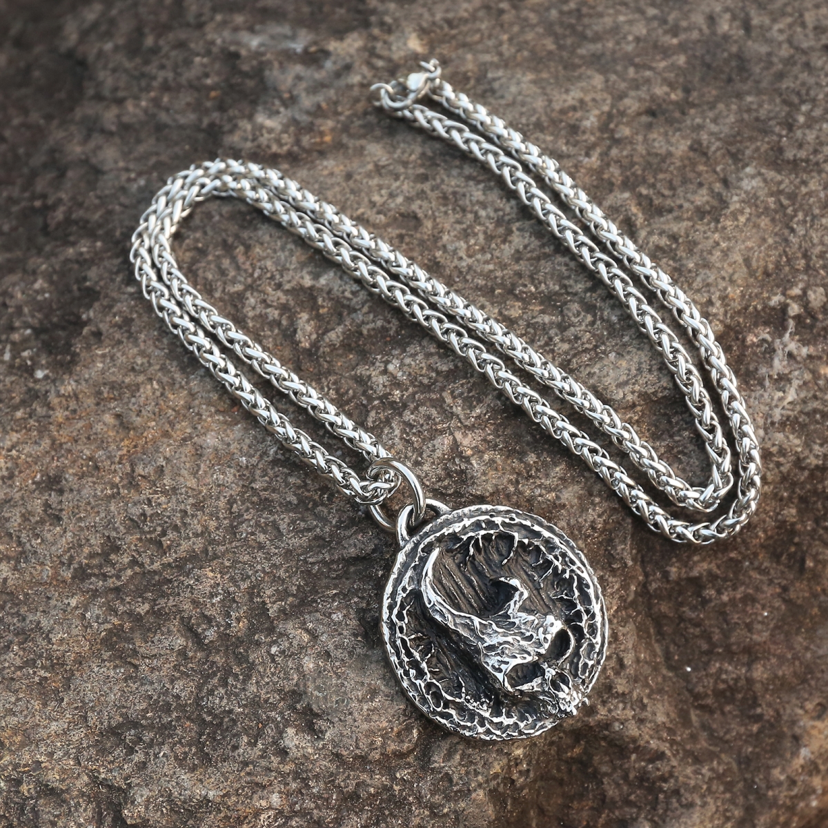 Skull Necklace US$3.2/PC-NORSECOLLECTION- Viking Jewelry,Viking Necklace,Viking Bracelet,Viking Rings,Viking Mugs,Viking Accessories,Viking Crafts