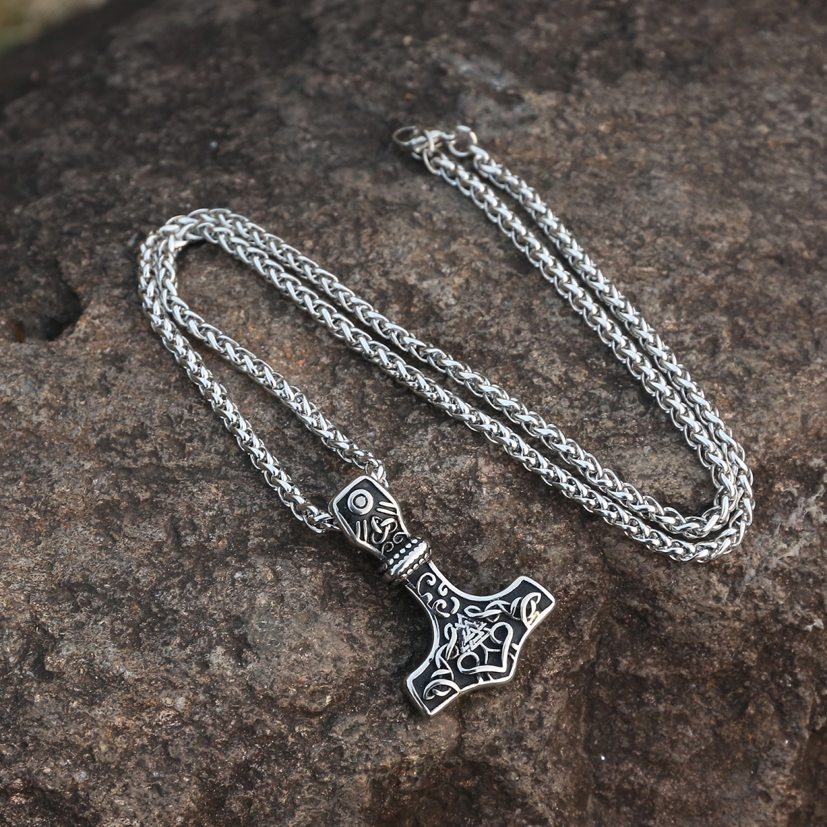 Mjolnir Necklace US$2.9/PC-NORSECOLLECTION- Viking Jewelry,Viking Necklace,Viking Bracelet,Viking Rings,Viking Mugs,Viking Accessories,Viking Crafts
