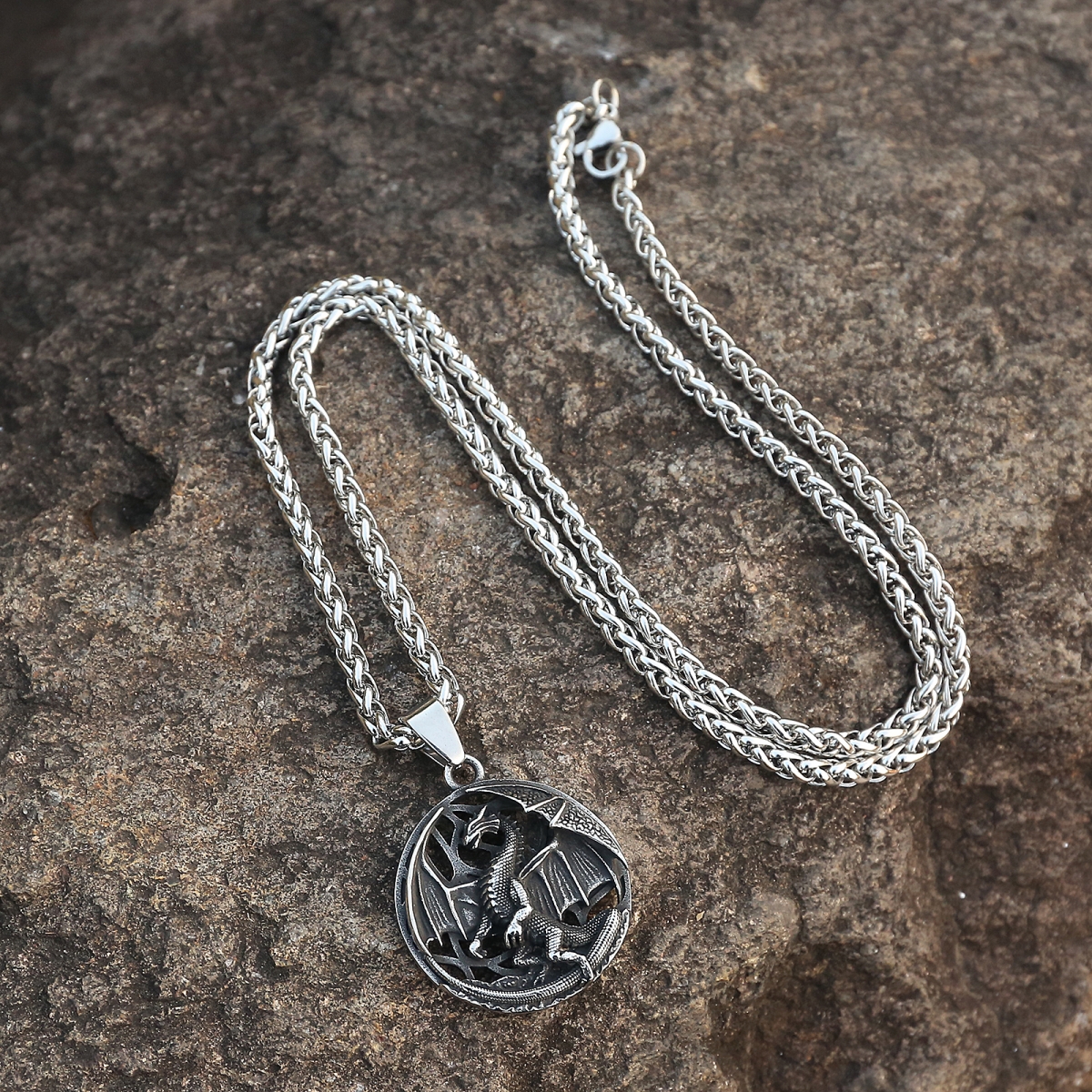 Dragon Necklace US$3.2/PC-NORSECOLLECTION- Viking Jewelry,Viking Necklace,Viking Bracelet,Viking Rings,Viking Mugs,Viking Accessories,Viking Crafts