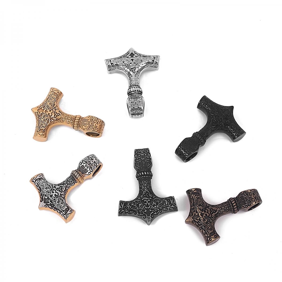 King Chain Thor Hammer Necklace US$11/PC-NORSECOLLECTION- Viking Jewelry,Viking Necklace,Viking Bracelet,Viking Rings,Viking Mugs,Viking Accessories,Viking Crafts