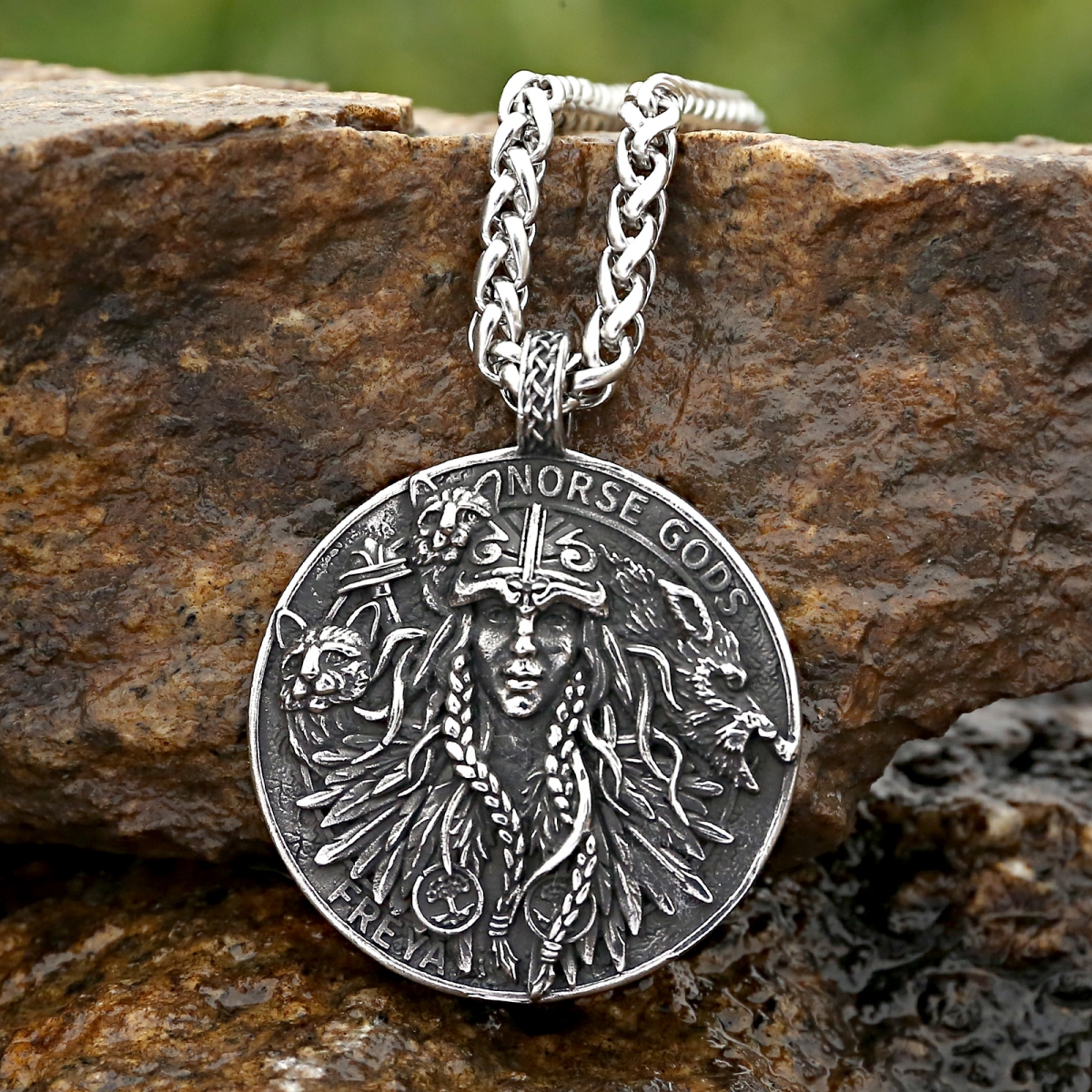 Norse God Freya US$3.5/PC-NORSECOLLECTION- Viking Jewelry,Viking Necklace,Viking Bracelet,Viking Rings,Viking Mugs,Viking Accessories,Viking Crafts