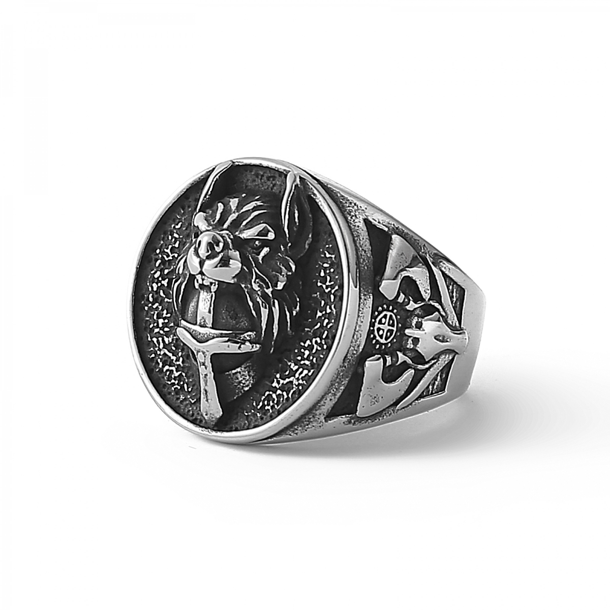 Viking Warrior Ring US$3.5/PC-NORSECOLLECTION- Viking Jewelry,Viking Necklace,Viking Bracelet,Viking Rings,Viking Mugs,Viking Accessories,Viking Crafts
