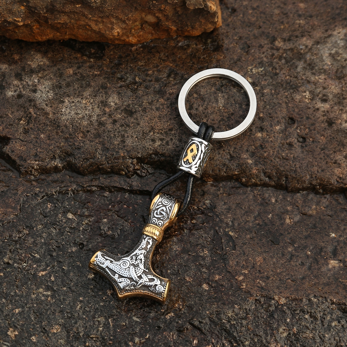 Mjolnir Keyring US$3.5/PC-NORSECOLLECTION- Viking Jewelry,Viking Necklace,Viking Bracelet,Viking Rings,Viking Mugs,Viking Accessories,Viking Crafts