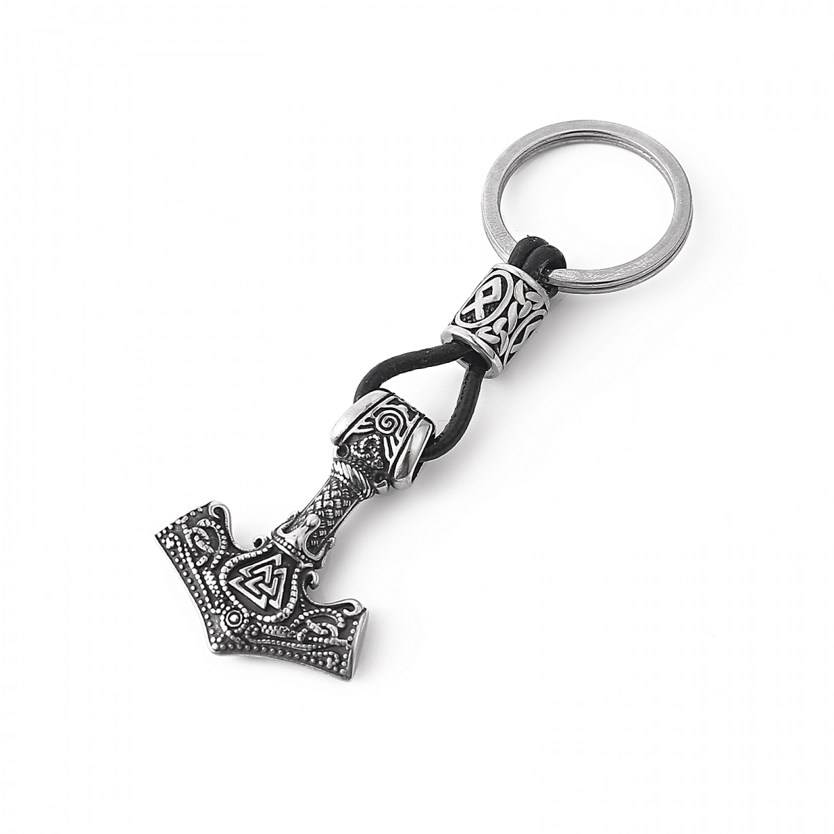 Mjolnir Keyring US$3.2/PC-NORSECOLLECTION- Viking Jewelry,Viking Necklace,Viking Bracelet,Viking Rings,Viking Mugs,Viking Accessories,Viking Crafts