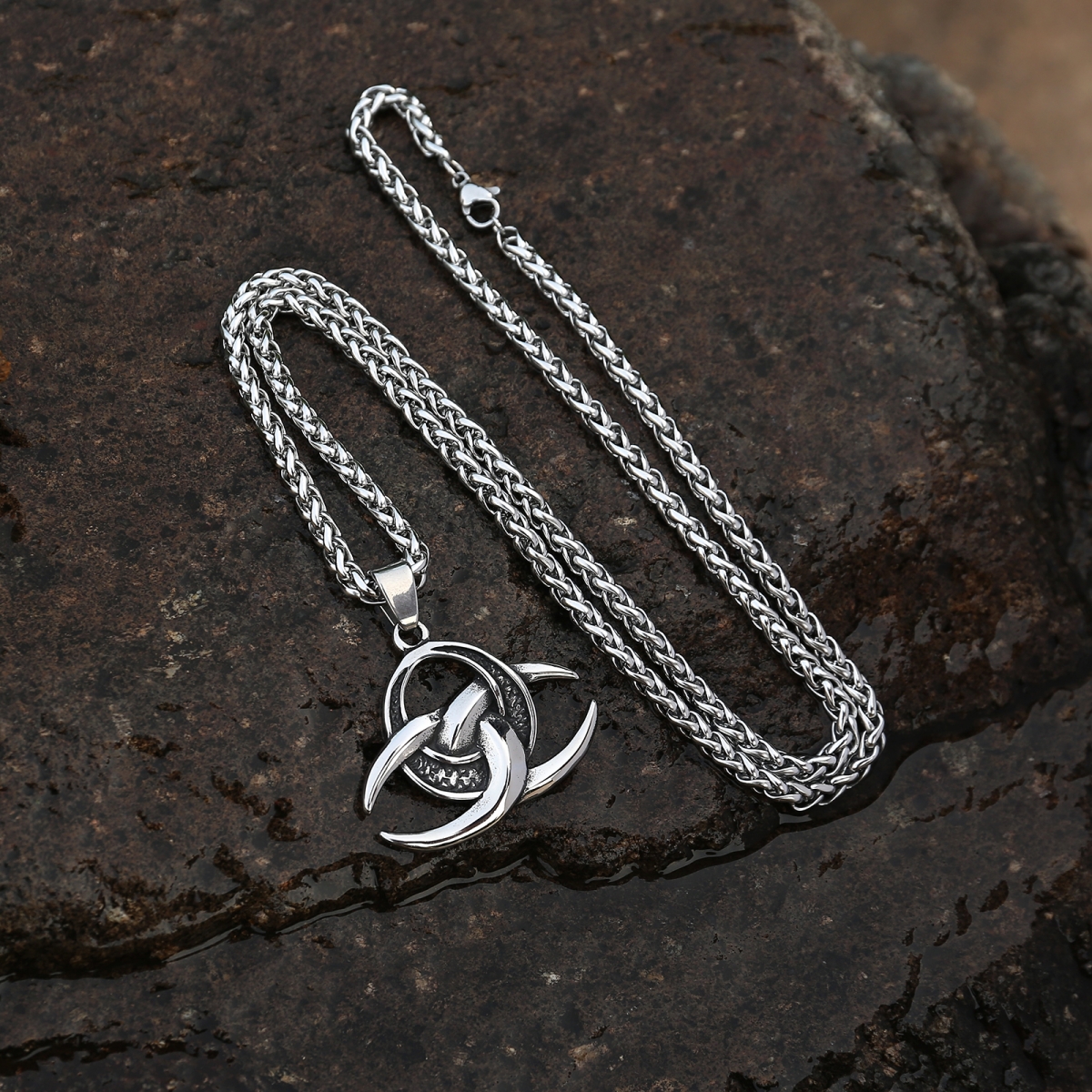 Triple Horn Necklace US$3.5/PC-NORSECOLLECTION- Viking Jewelry,Viking Necklace,Viking Bracelet,Viking Rings,Viking Mugs,Viking Accessories,Viking Crafts