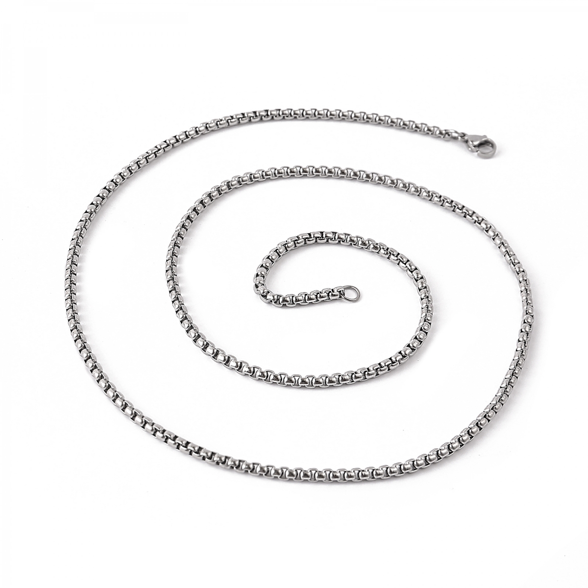 3mm 60cm Box Chain Silver US$0.7/PC-NORSECOLLECTION- Viking Jewelry,Viking Necklace,Viking Bracelet,Viking Rings,Viking Mugs,Viking Accessories,Viking Crafts