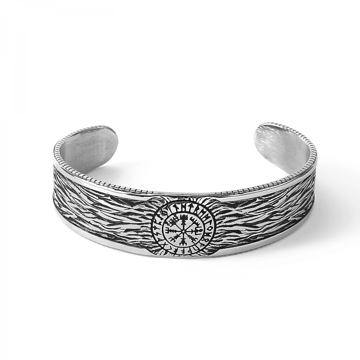 Vegvisir Amulet Bangle US$3.9/PC-NORSECOLLECTION- Viking Jewelry,Viking Necklace,Viking Bracelet,Viking Rings,Viking Mugs,Viking Accessories,Viking Crafts