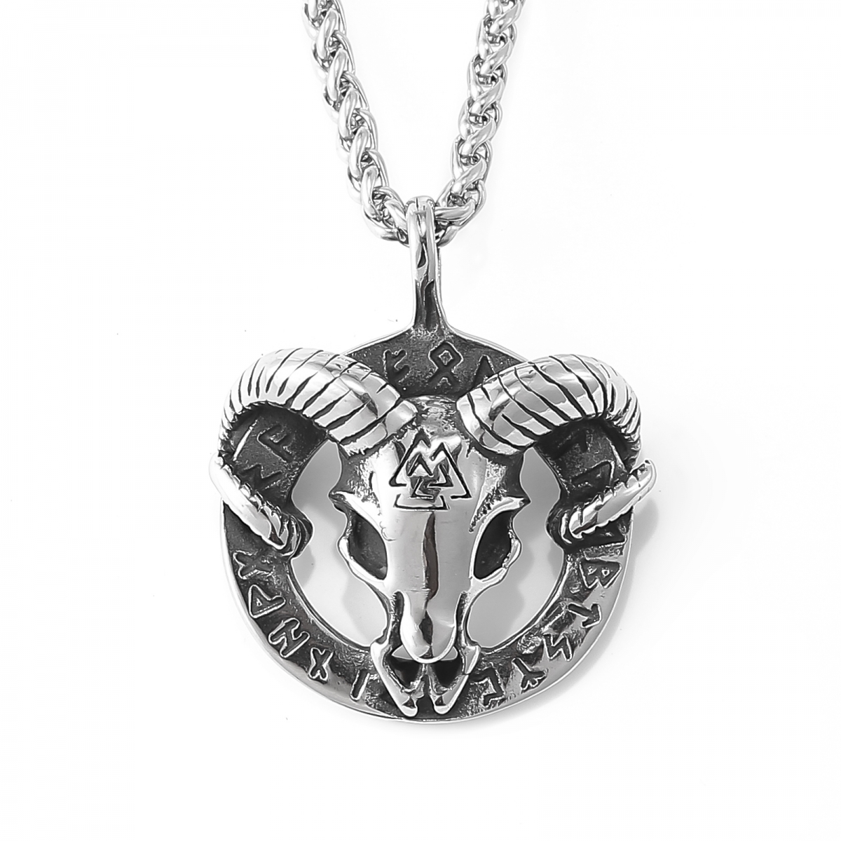 Thor Goat Necklace US$2.9/PC-NORSECOLLECTION- Viking Jewelry,Viking Necklace,Viking Bracelet,Viking Rings,Viking Mugs,Viking Accessories,Viking Crafts
