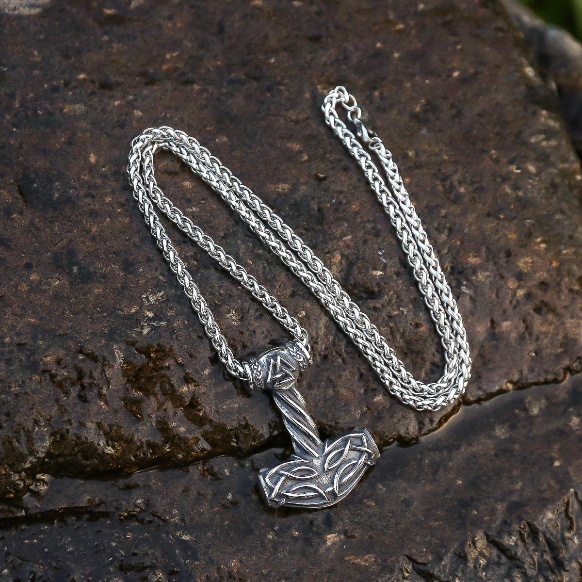 Mjolnir Hammer Necklcae US$3.2/PC-NORSECOLLECTION- Viking Jewelry,Viking Necklace,Viking Bracelet,Viking Rings,Viking Mugs,Viking Accessories,Viking Crafts