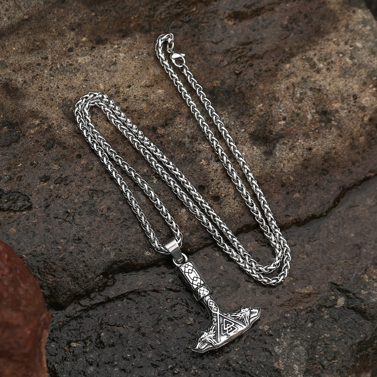 Thor Mjolnir Necklace US$3.5/PC-NORSECOLLECTION- Viking Jewelry,Viking Necklace,Viking Bracelet,Viking Rings,Viking Mugs,Viking Accessories,Viking Crafts