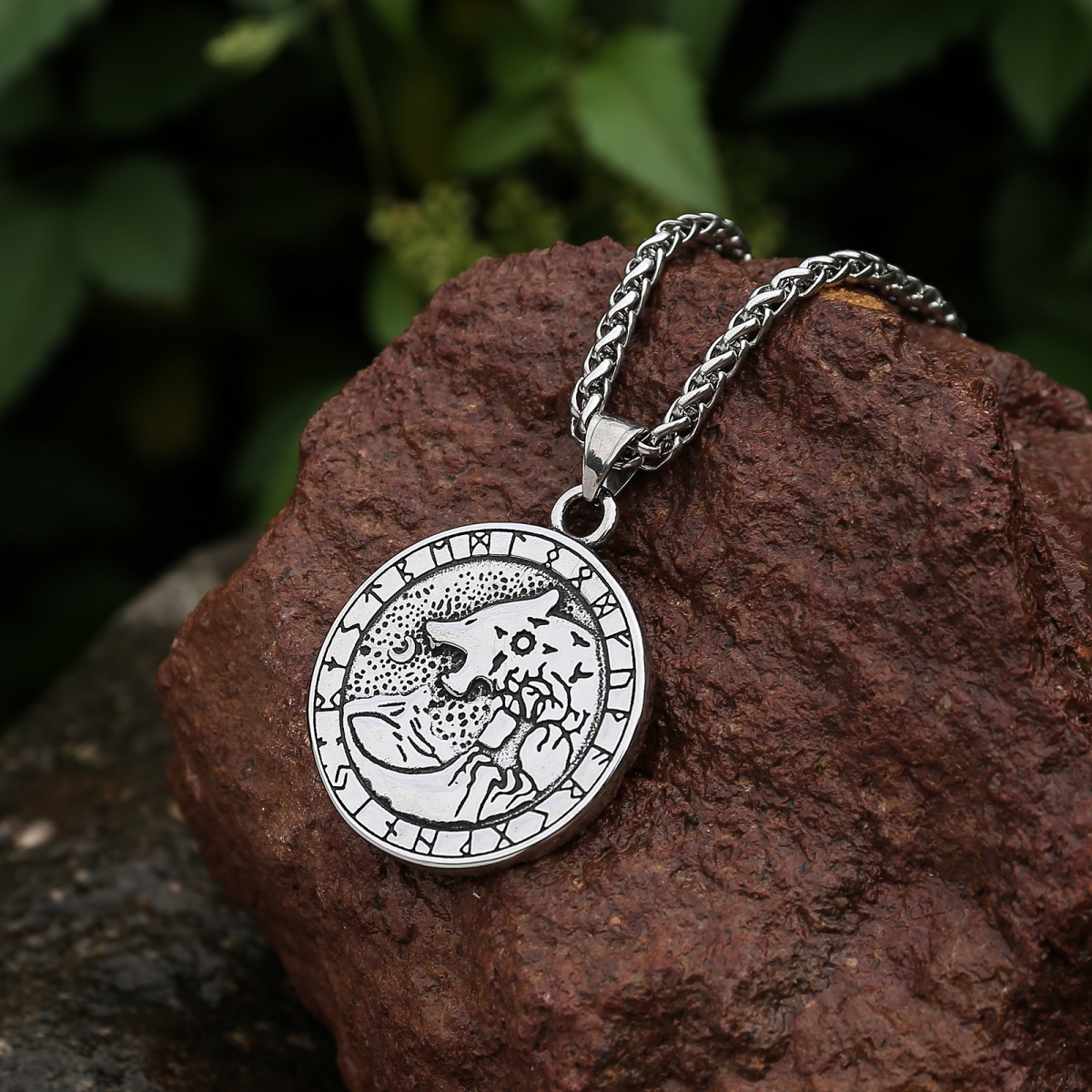 Fenrir Wolf Necklace US$3.8/PC-NORSECOLLECTION- Viking Jewelry,Viking Necklace,Viking Bracelet,Viking Rings,Viking Mugs,Viking Accessories,Viking Crafts