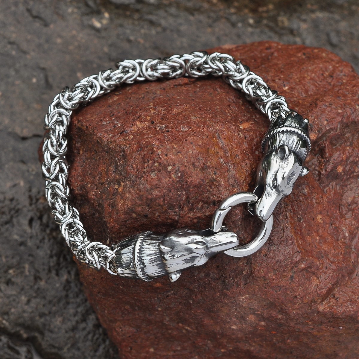 Wolf Bracelet Chain US$4.7/PC-NORSECOLLECTION- Viking Jewelry,Viking Necklace,Viking Bracelet,Viking Rings,Viking Mugs,Viking Accessories,Viking Crafts