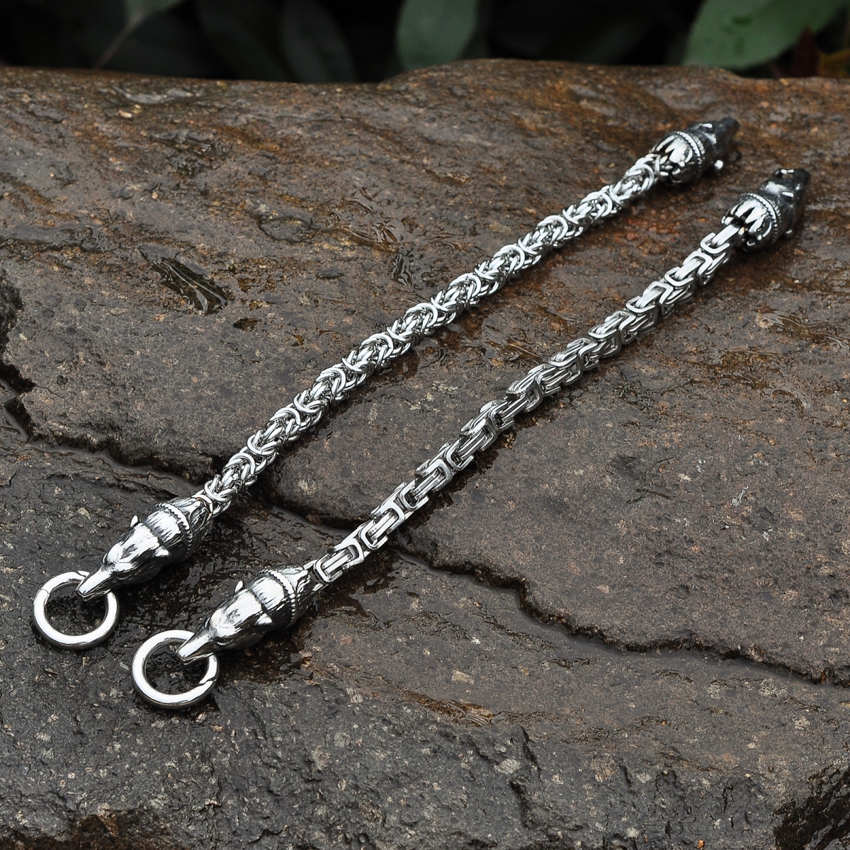 Wolf Bracelet Chain US$4.7/PC-NORSECOLLECTION- Viking Jewelry,Viking Necklace,Viking Bracelet,Viking Rings,Viking Mugs,Viking Accessories,Viking Crafts