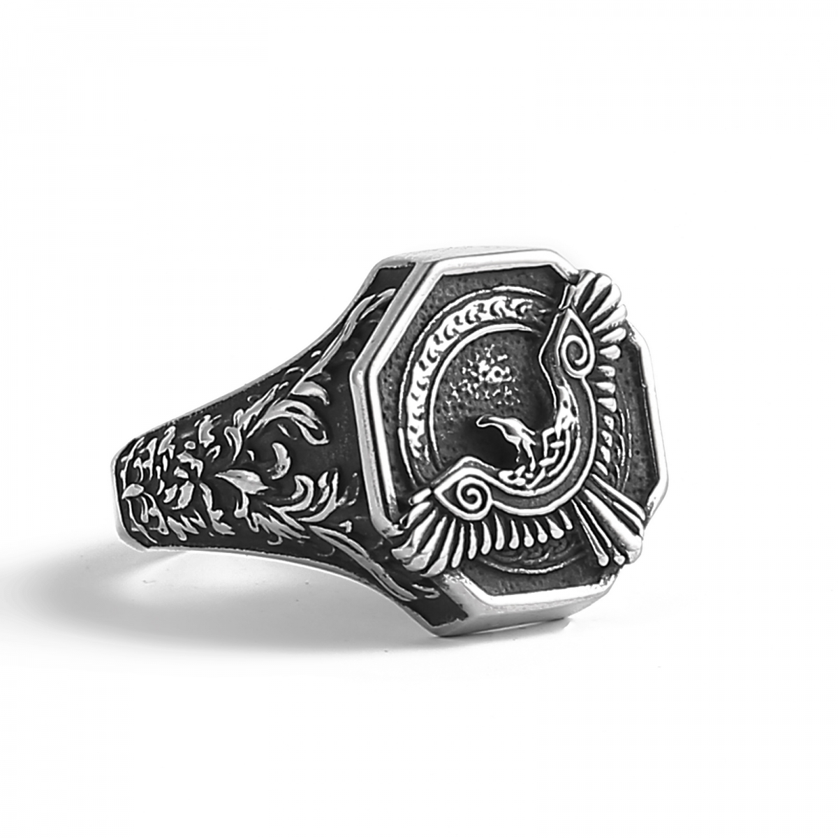 Viking Raven Ring US$2.9/PC-NORSECOLLECTION- Viking Jewelry,Viking Necklace,Viking Bracelet,Viking Rings,Viking Mugs,Viking Accessories,Viking Crafts