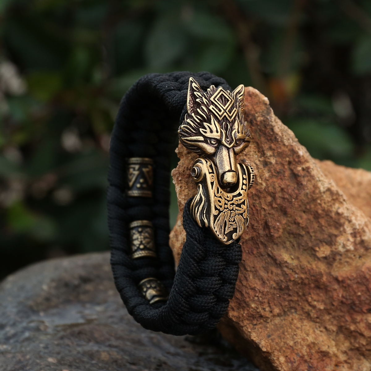 Viking Wolf Wristband Handmade US$9.5/PC-NORSECOLLECTION- Viking Jewelry,Viking Necklace,Viking Bracelet,Viking Rings,Viking Mugs,Viking Accessories,Viking Crafts