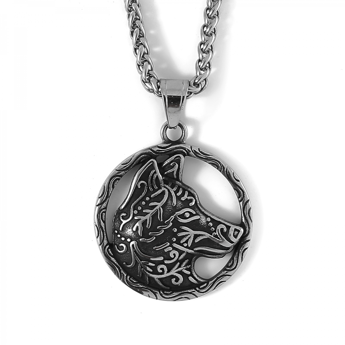 Celtic Wolf Necklace US$2.9/PC-NORSECOLLECTION- Viking Jewelry,Viking Necklace,Viking Bracelet,Viking Rings,Viking Mugs,Viking Accessories,Viking Crafts
