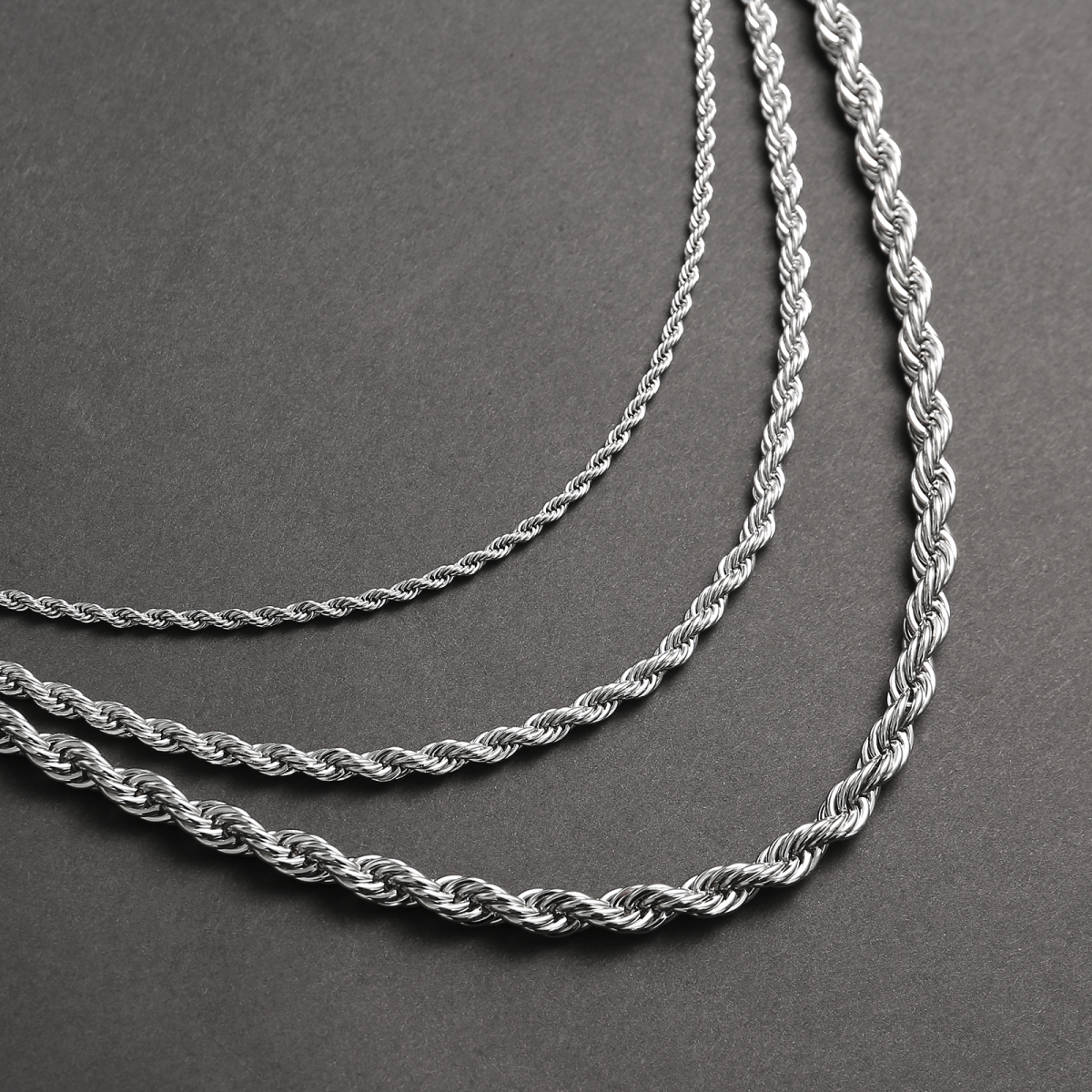 Twist Chain Silver 3mm/5mm/7mm-NORSECOLLECTION- Viking Jewelry,Viking Necklace,Viking Bracelet,Viking Rings,Viking Mugs,Viking Accessories,Viking Crafts